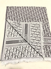 Çift taraflı pamuk Dior şal