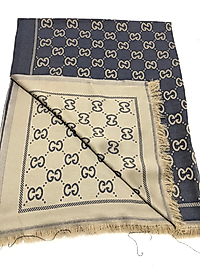 Çift taraflı pamuk Gucci şal