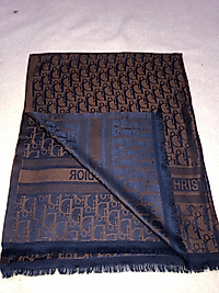 Çift taraflı pamuk Dior şal