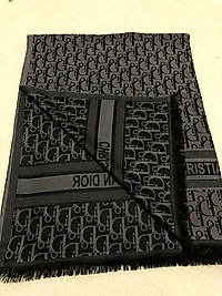 Çift taraflı pamuk Dior şal