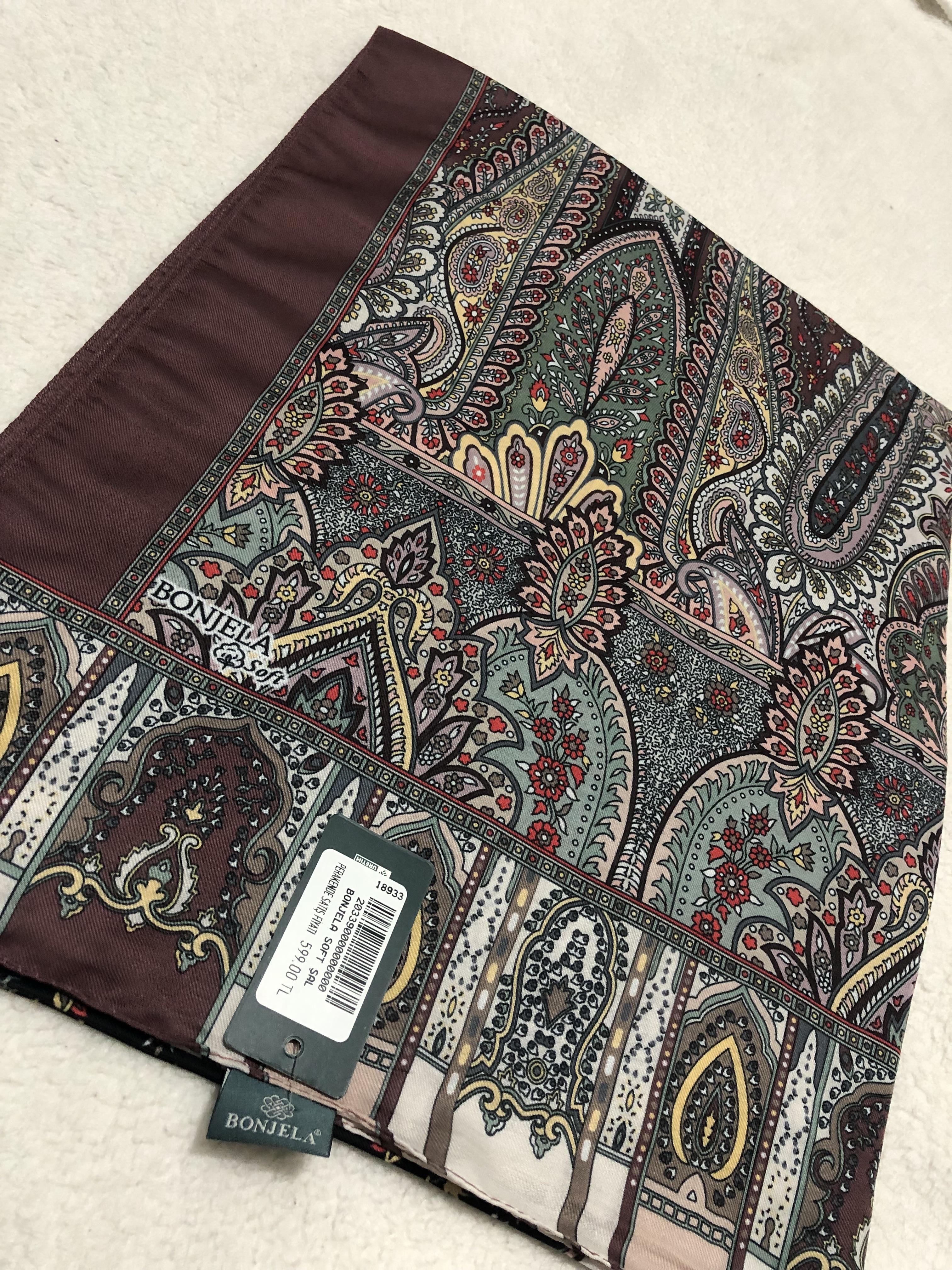 Etnik desen pamuk şal