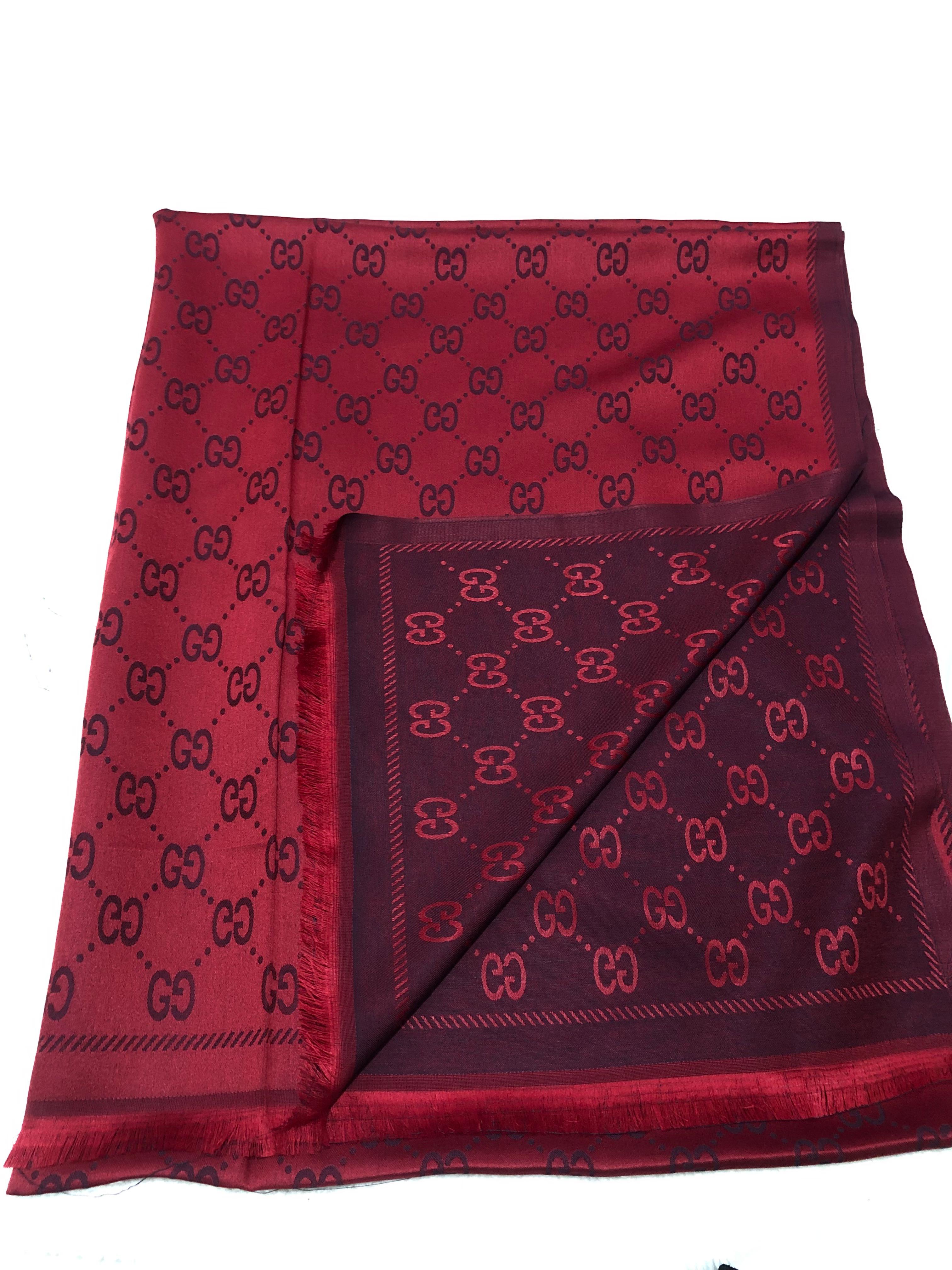 Çift taraflı pamuk Gucci şal