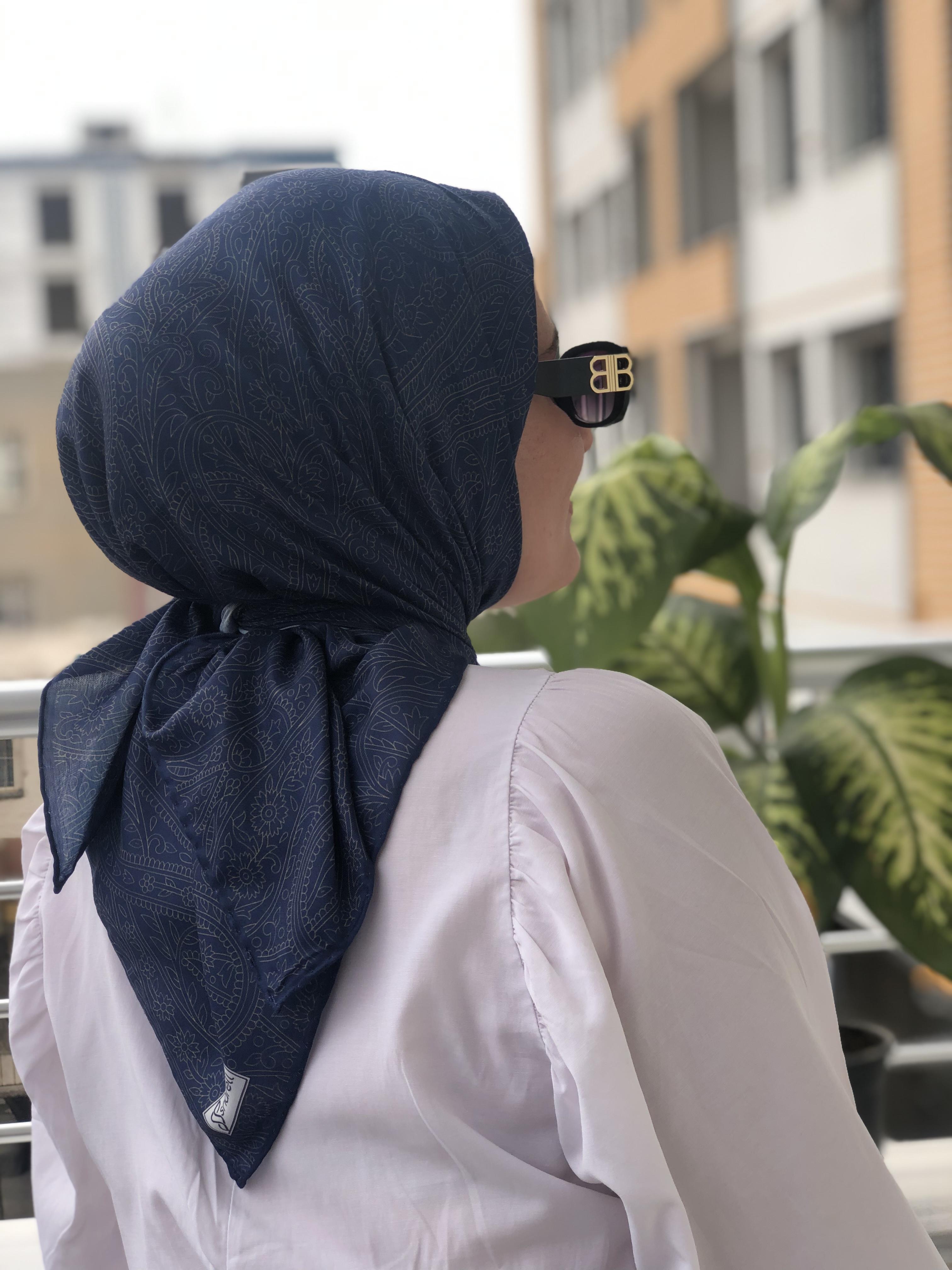 Eskitme desen soft eşarp