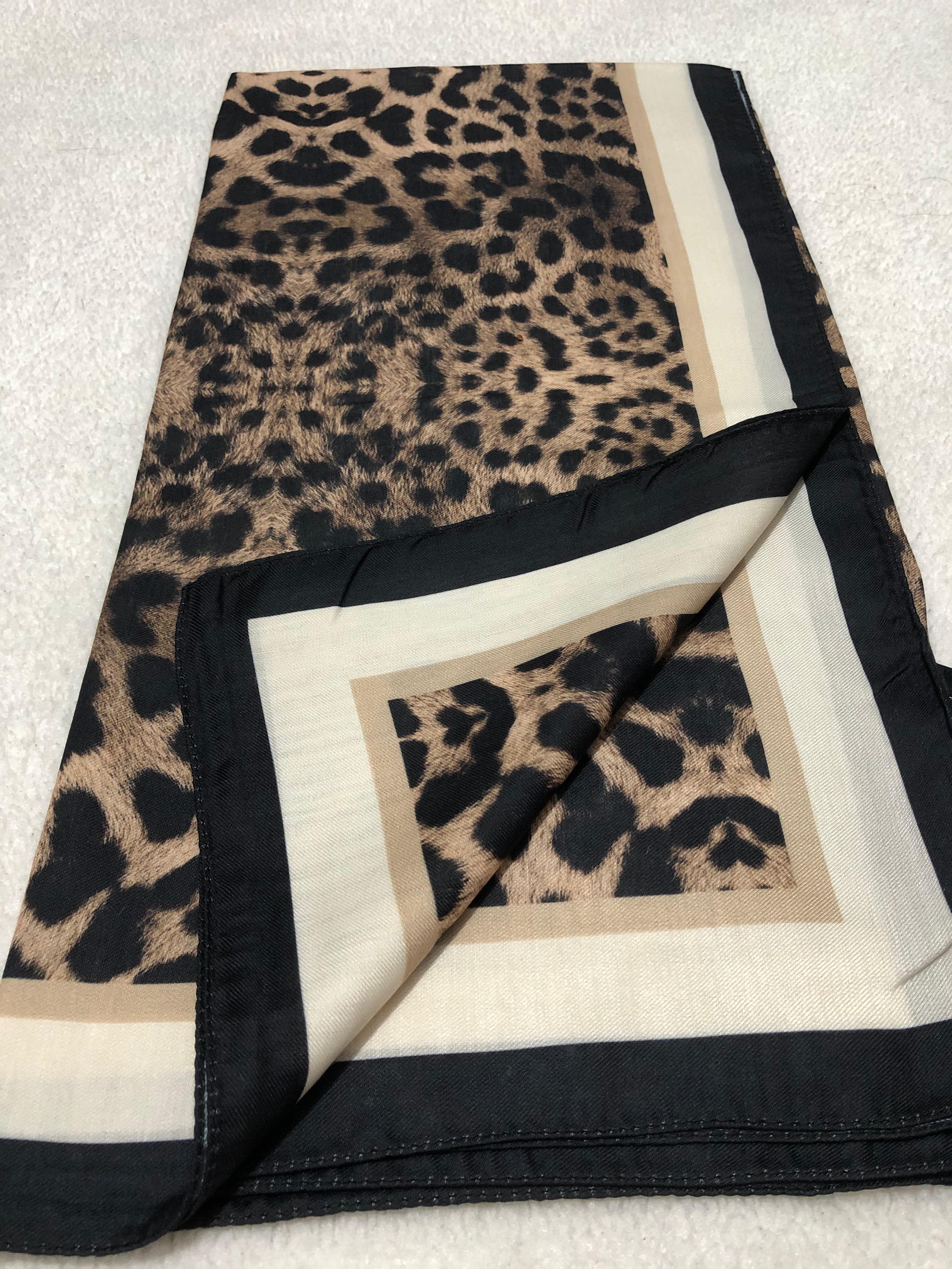 Leopar soft eşarp