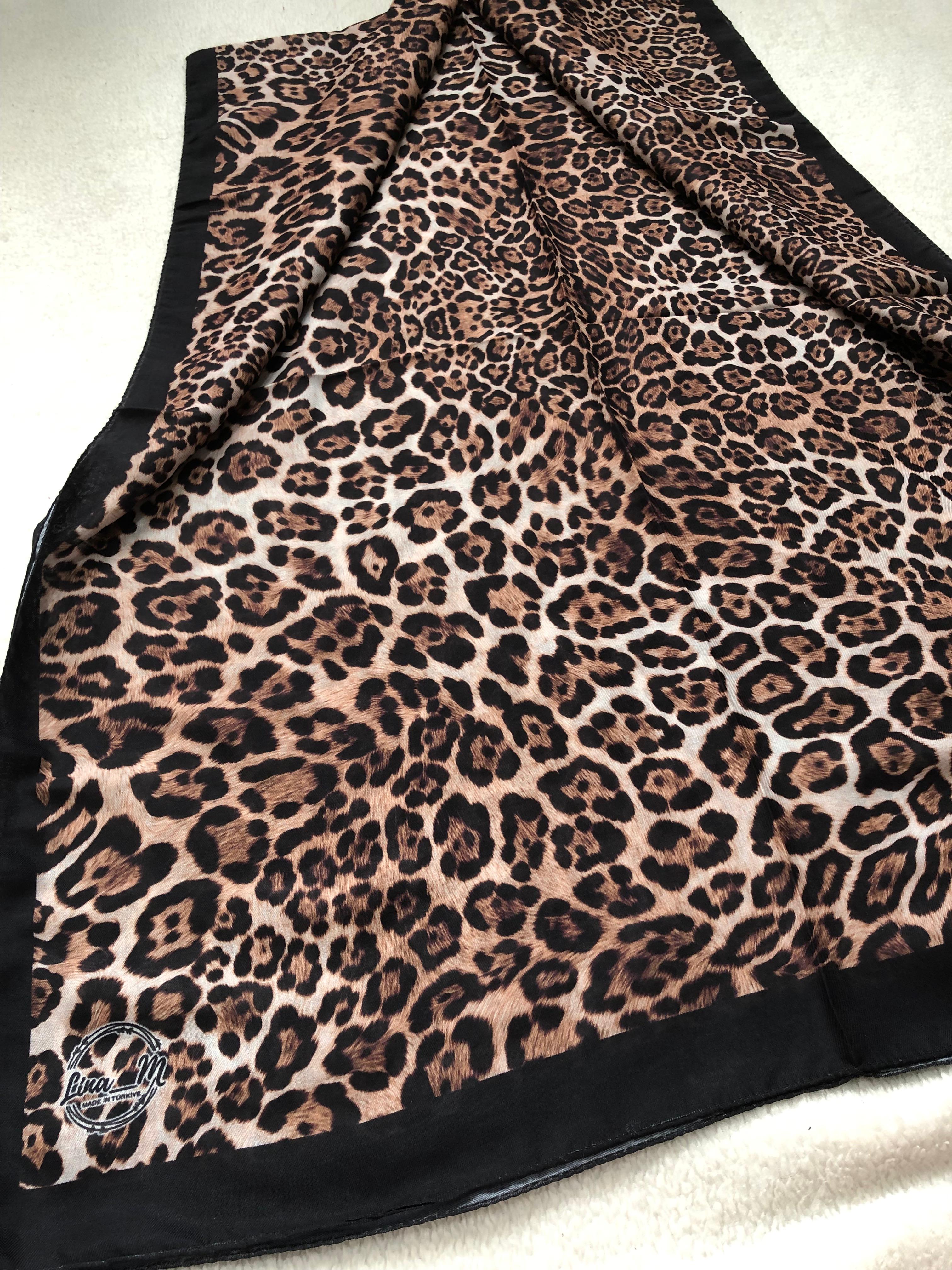 Leopar soft şal
