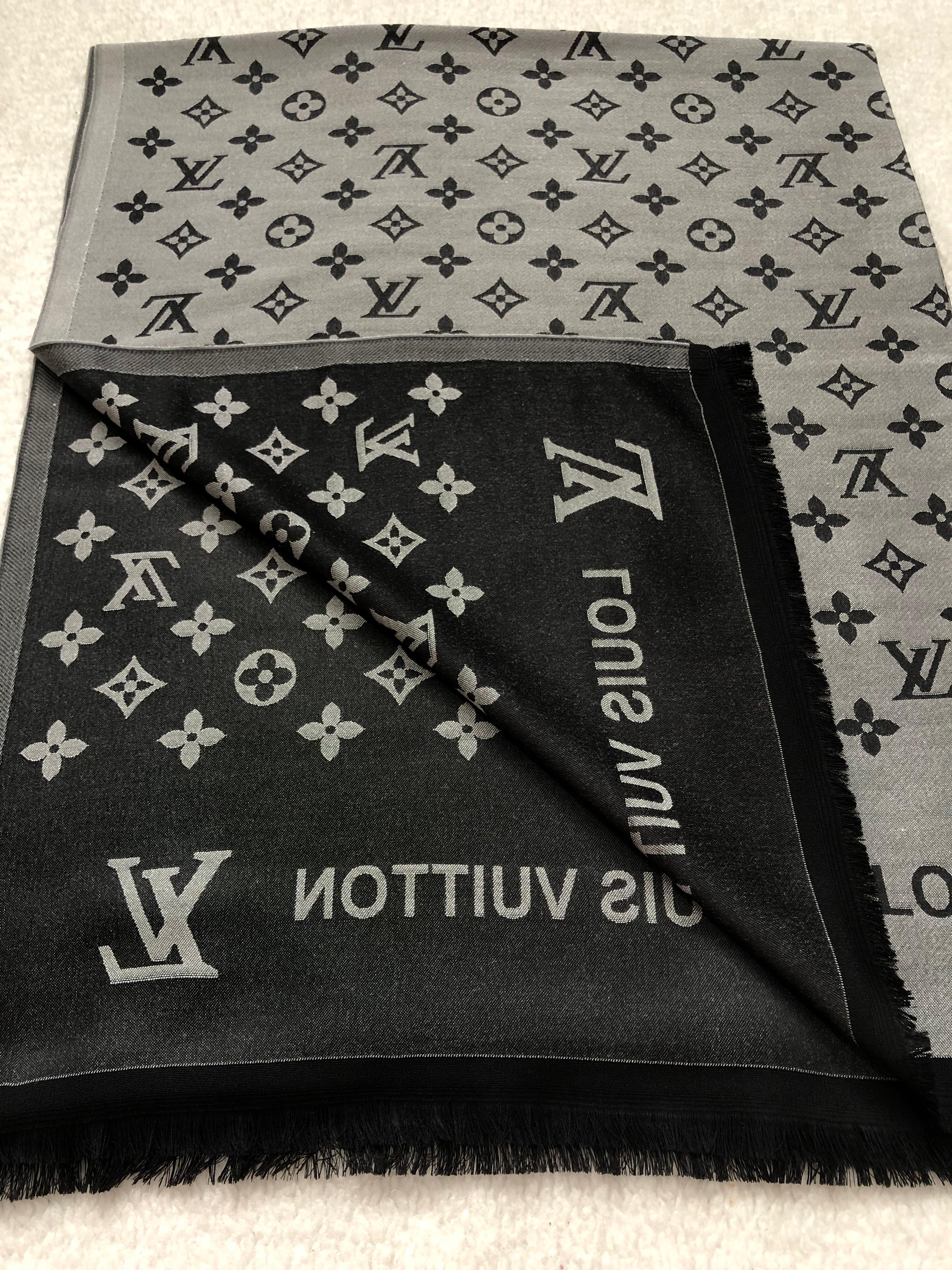 Louis vuitton çift taraflı şal