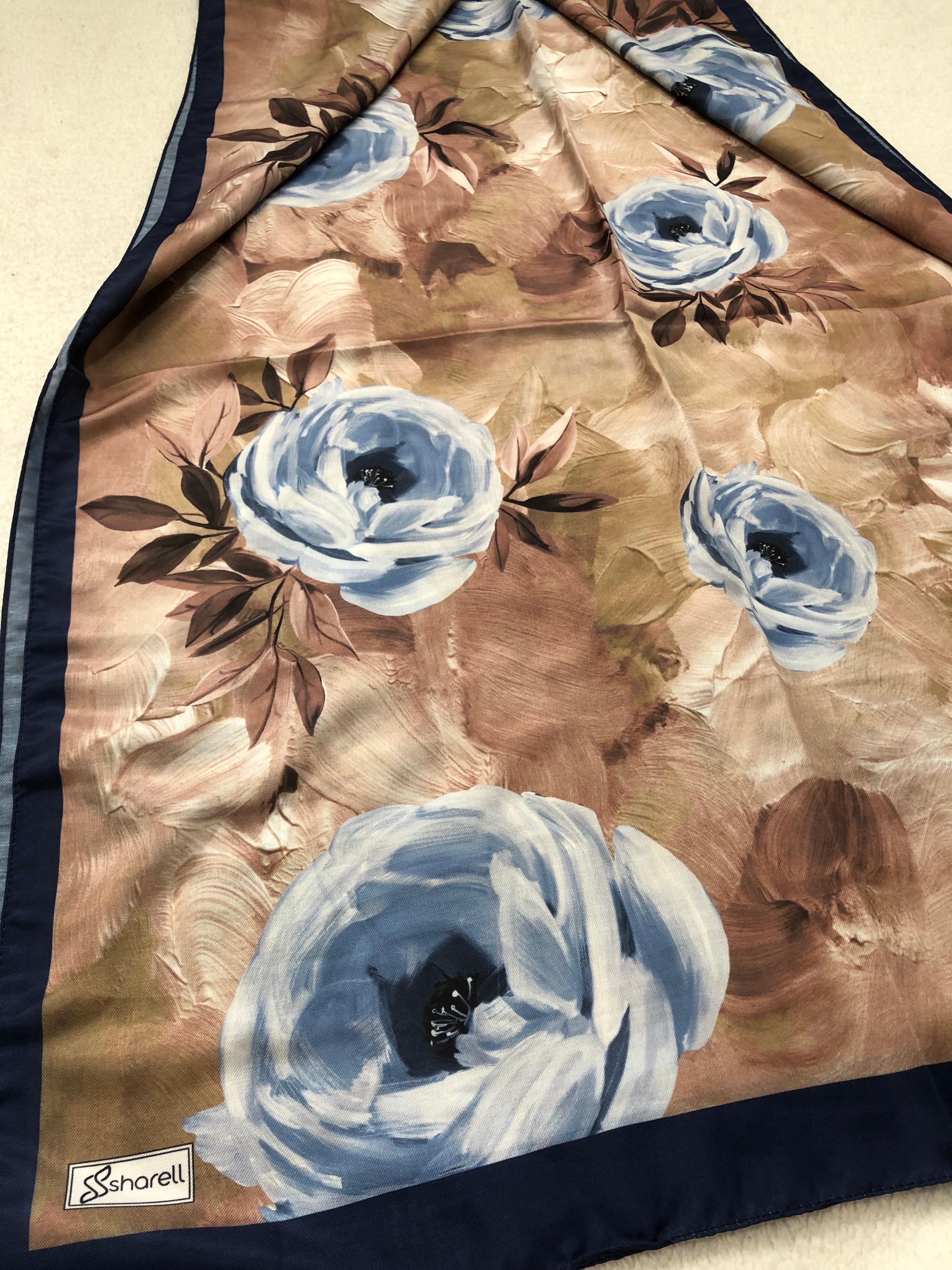 Güllü desen soft şal