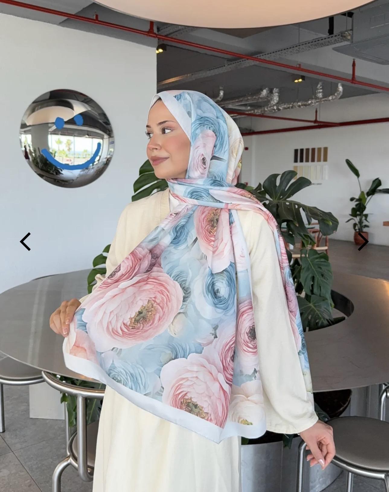 Desenli pamuk soft şal