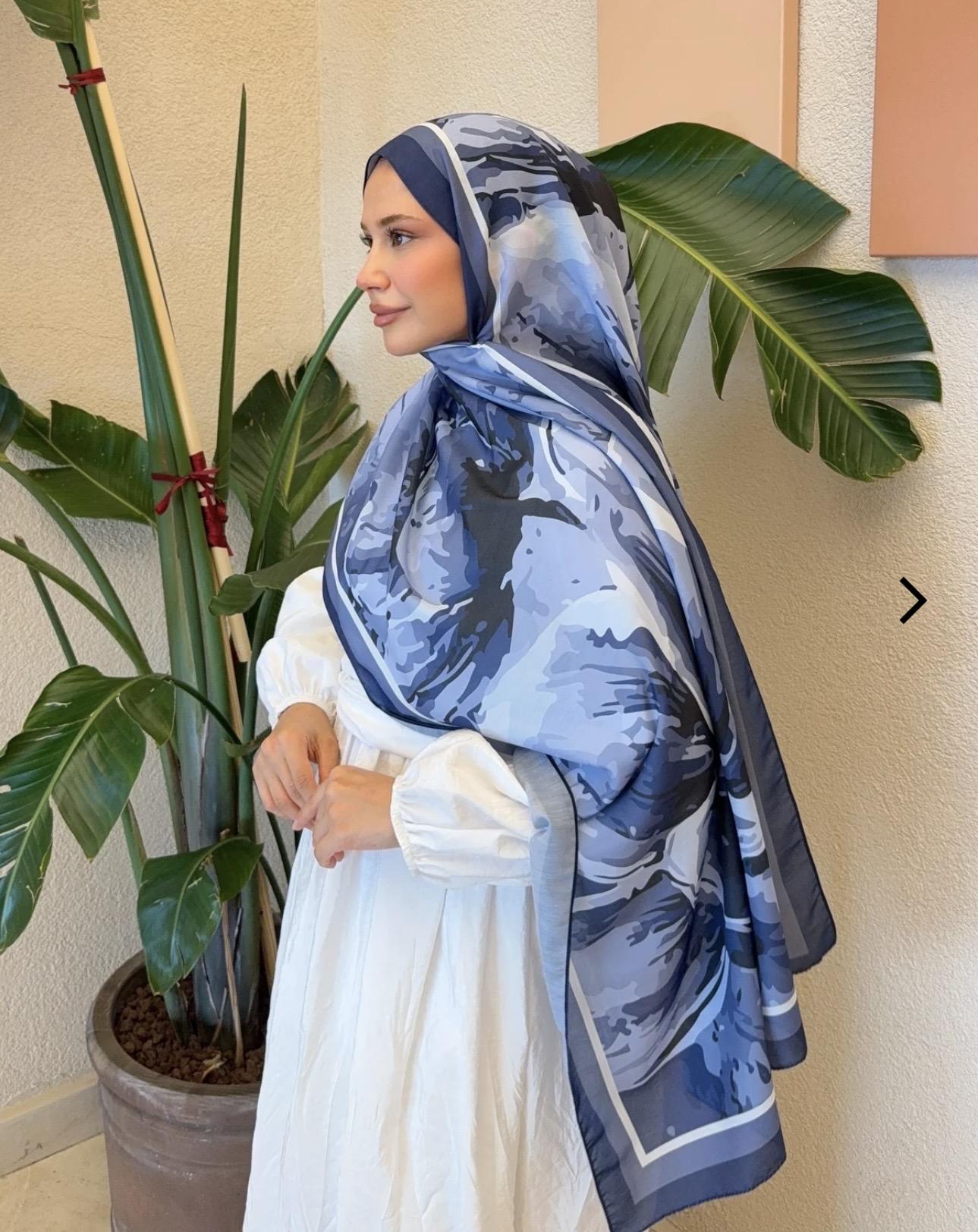 Desenli pamuk soft şal
