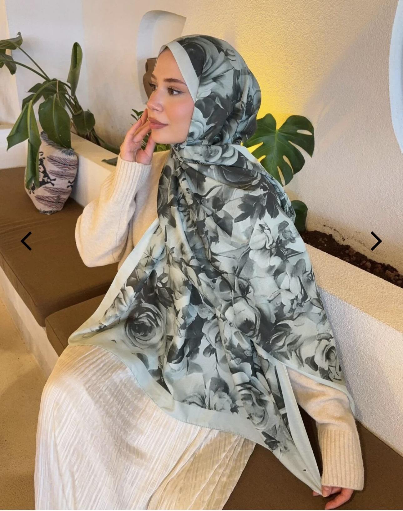 Desenli pamuklu soft şal