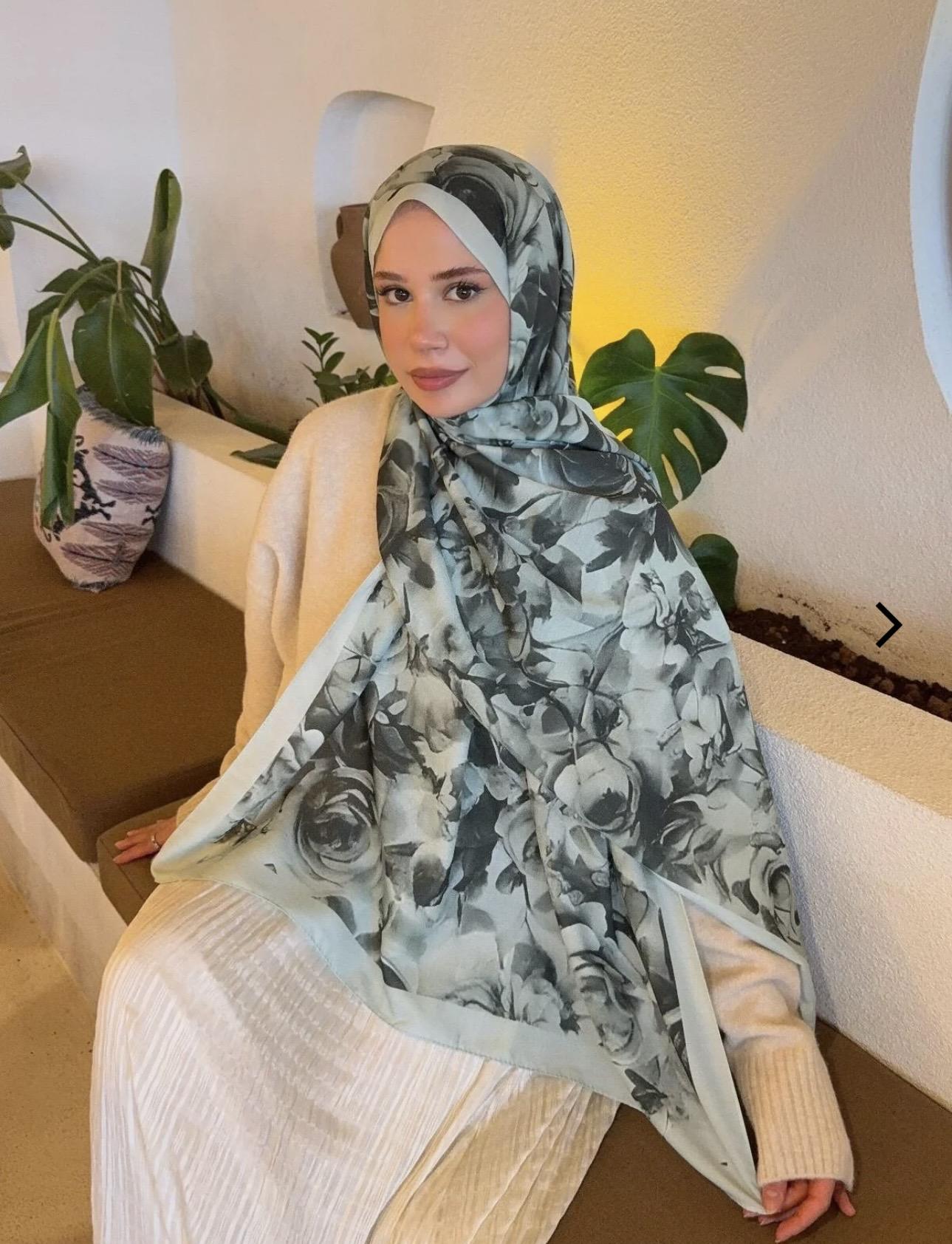 Desenli pamuklu soft şal