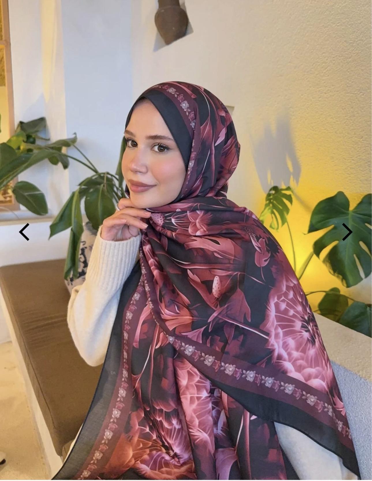 Desenli pamuk soft şal
