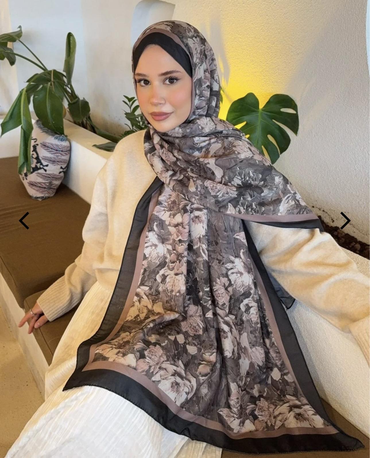 Desenli pamuk soft şal