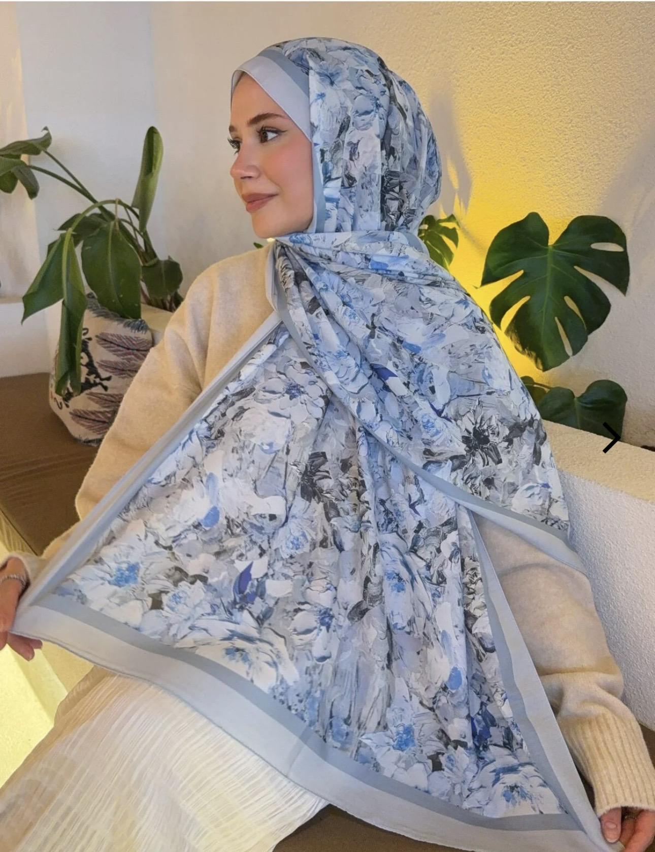 Desenli pamuk soft şal