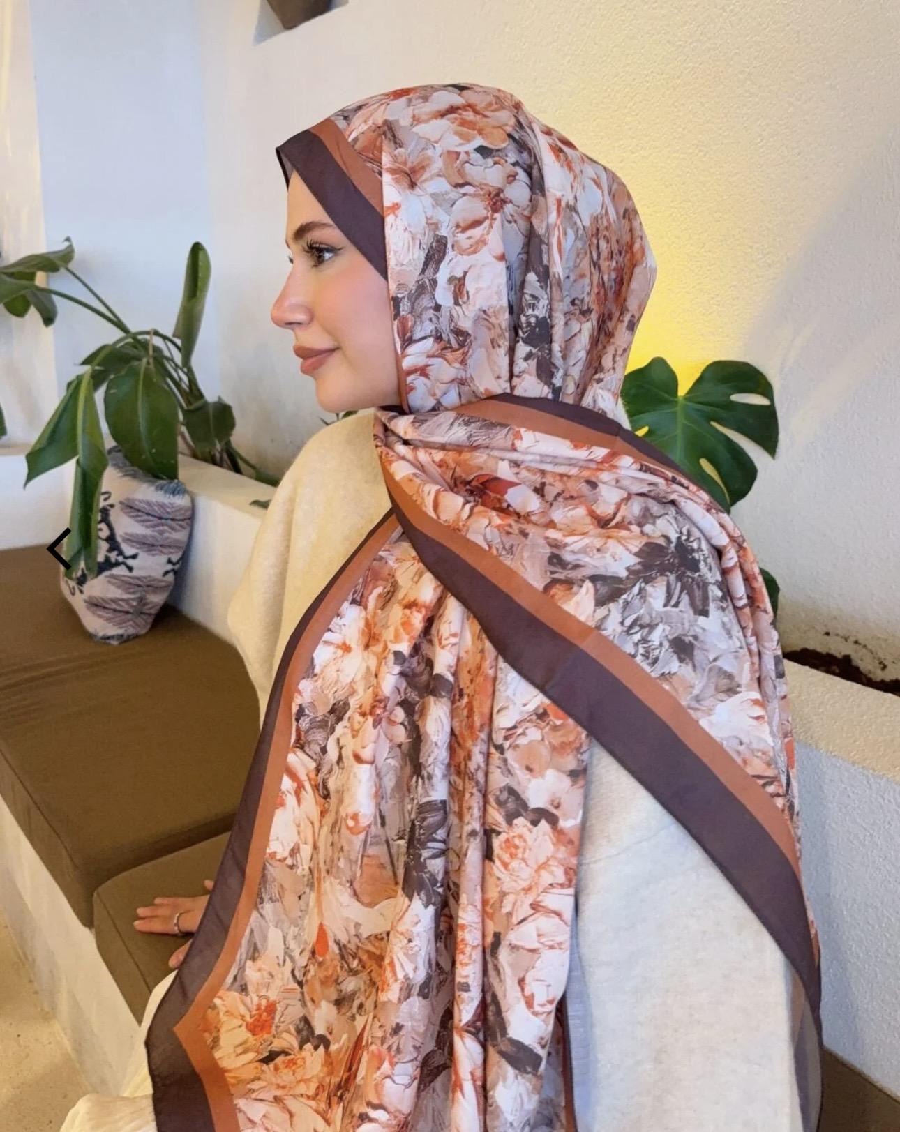Desenli pamuk soft şal