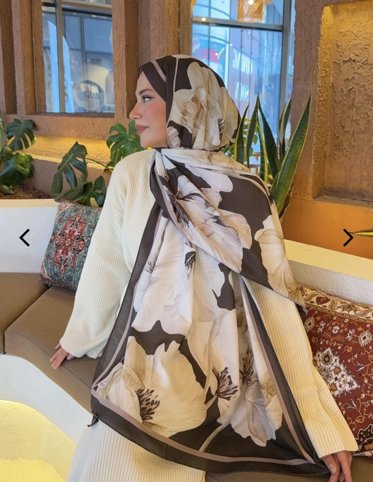Desenli pamuk soft şal