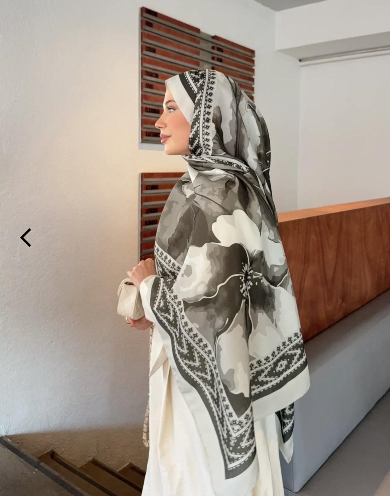 Desenli pamuk soft şal